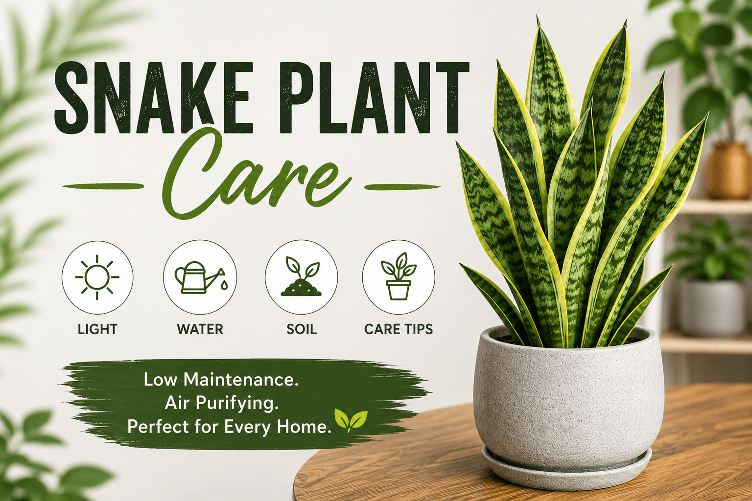 Snake Plant Care, The Complete Guide to Growing a Healthy and Thriving Snake Plant